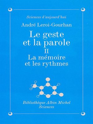 cover image of Le Geste et la Parole--tome 2